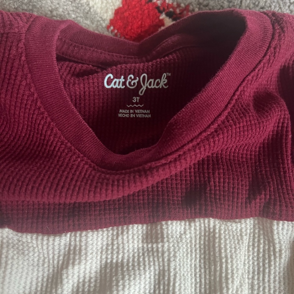 Cat & Jack Kids Striped and Colorblock Long Sleeve Tops Bundle 3T - Picture 3 of 7